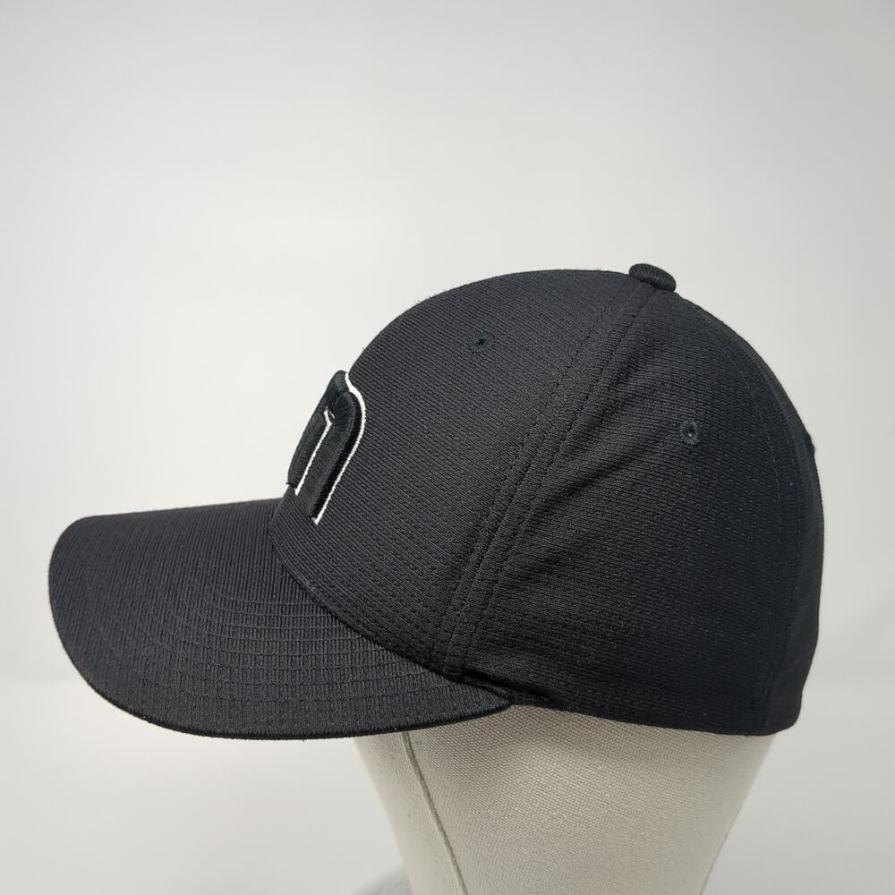 Travis Mathew Flexfit Fitted Hat Solid Black Medi… - image 3